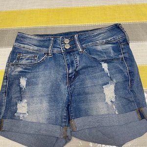 Denim Midi Shorts Size 5